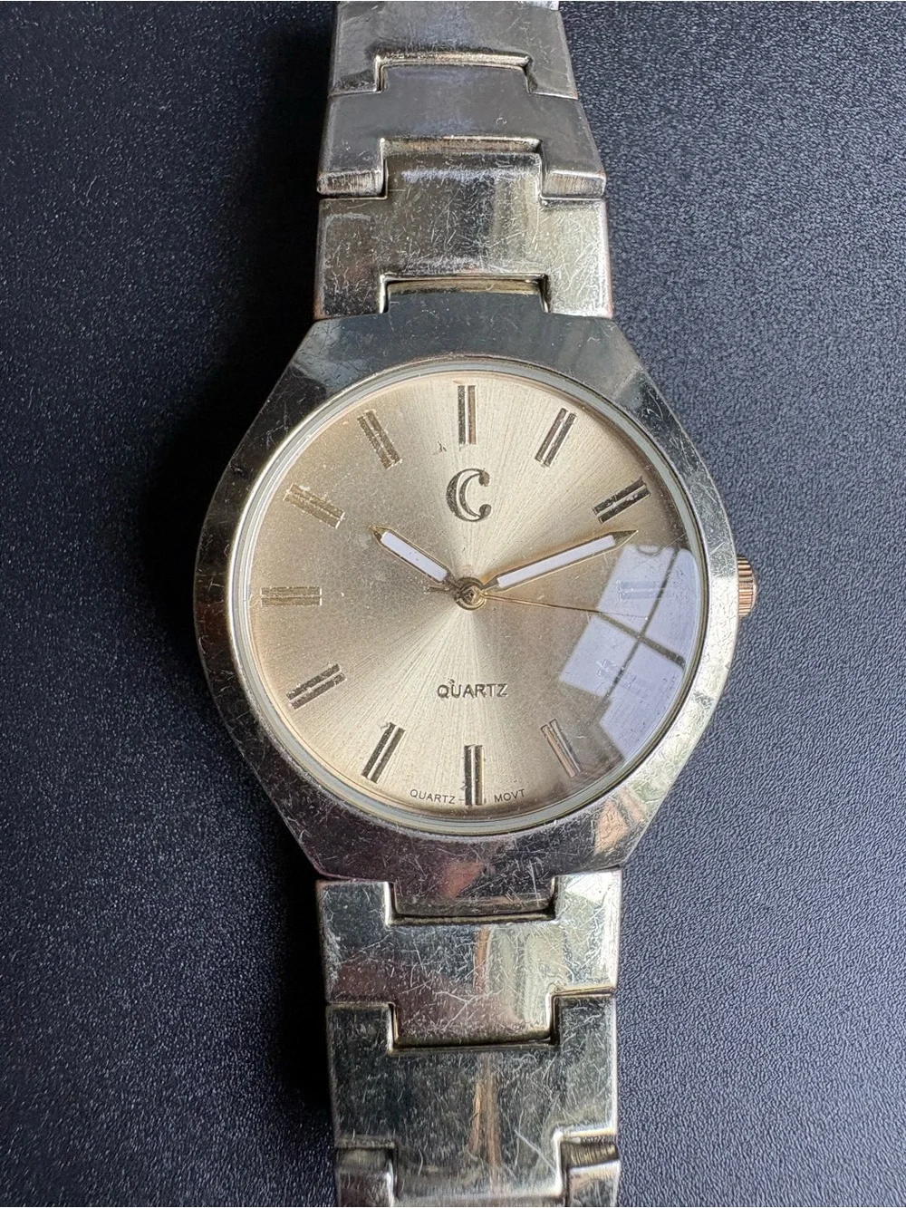 Gold Tone‎ Quartz Watch with 'C' Logo
